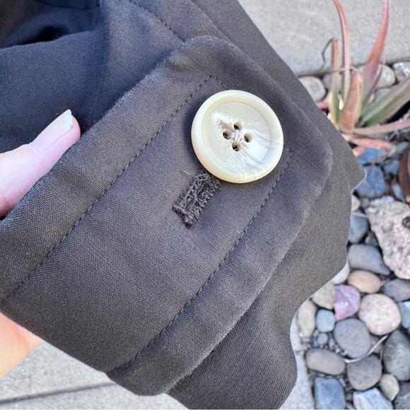 Merona Black Button Front Overcoat Jacket Lined Button Pockets & Back Women's XL - Picture 7 of 9